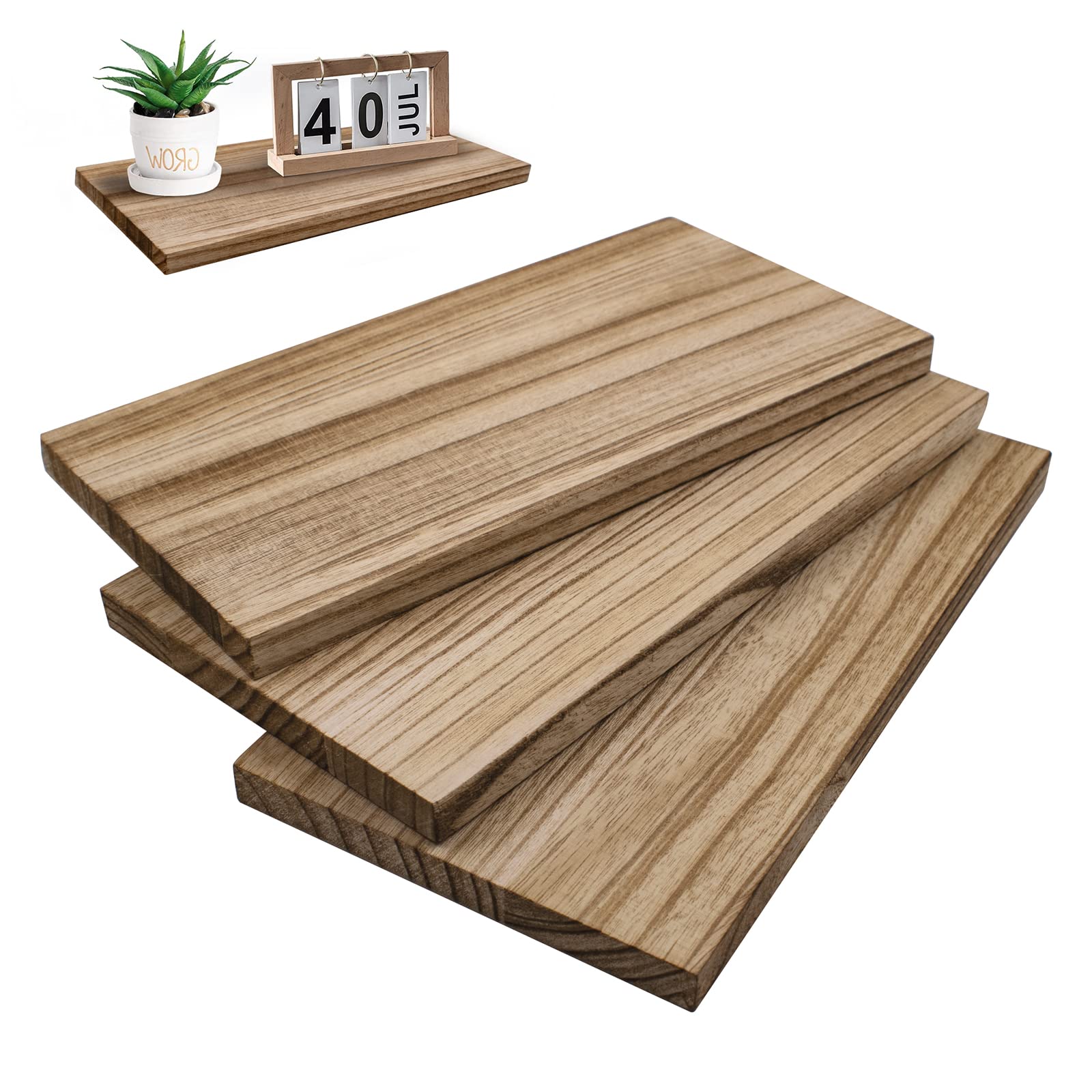 Amazon.com: KeaJuidy 3Pack Rectangle Unfinished Wood Double Sided